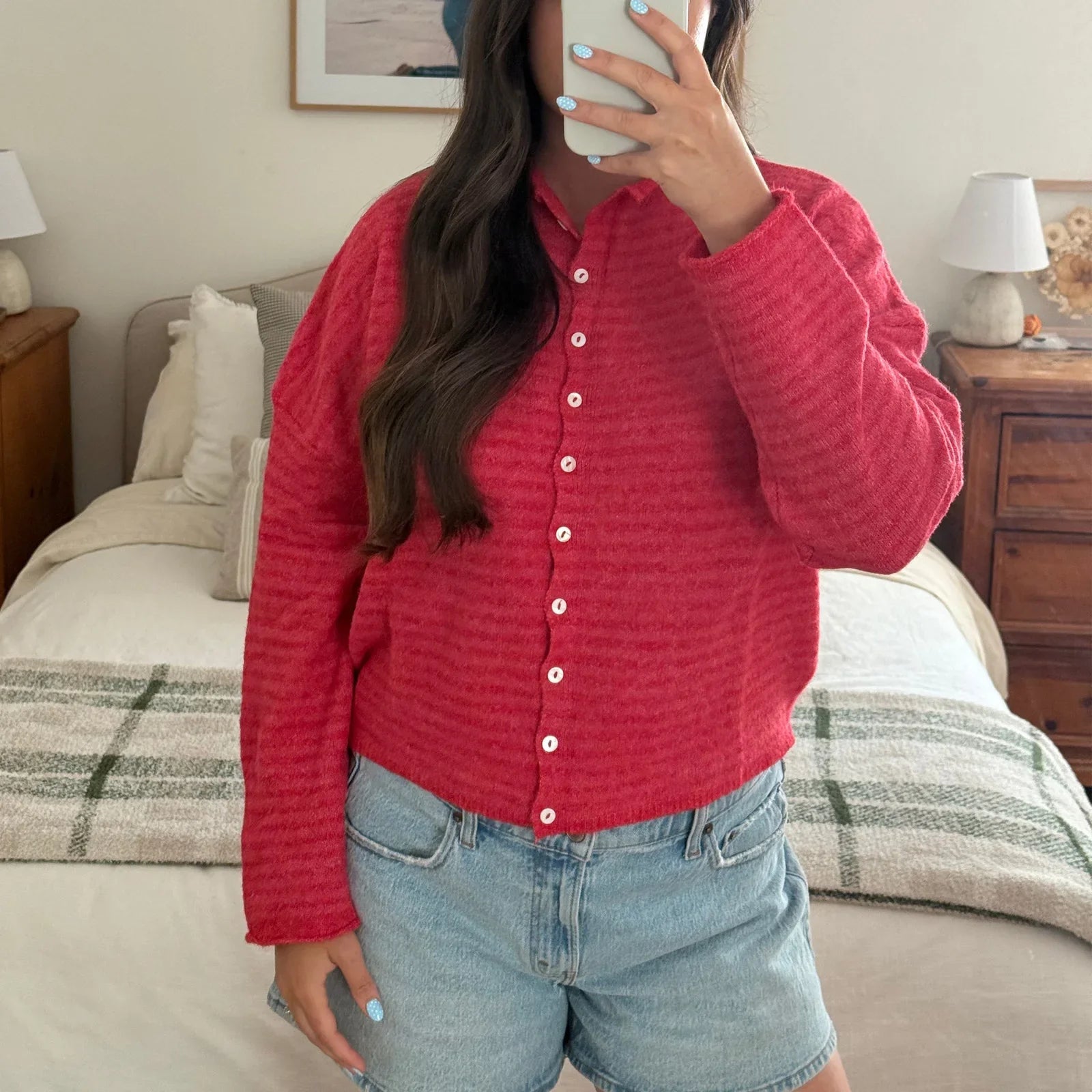 Freya Striped Knit Cardigan